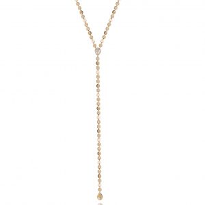 18ct gold White Diamond Lariat necklace
