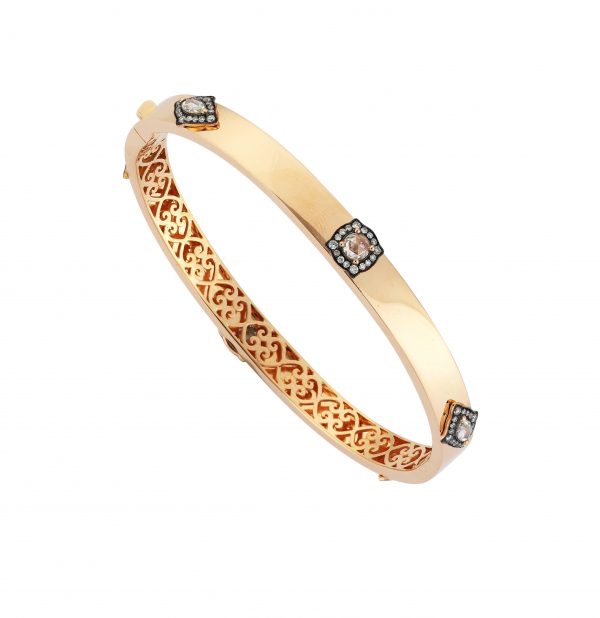 18ct rose gold Happily Ever After Bangle from Once Upon a Time Collection created by Monan