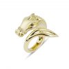 18ct yellow gold Another World limited edition Horse ring created by Monan