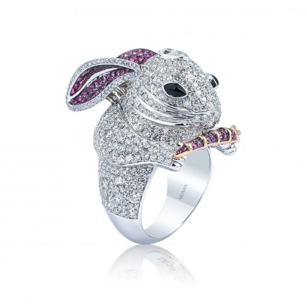 ANOTHER WORLD LIMITED EDITION DIAMOND RABBIT RING
