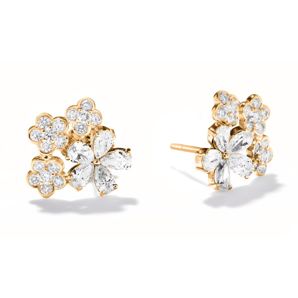 Loves Me Lots Diamond earrings in rose gold