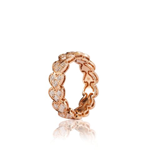 Medium Sized Heart Eternity Ring from RF Jewels Heart Beat Collection