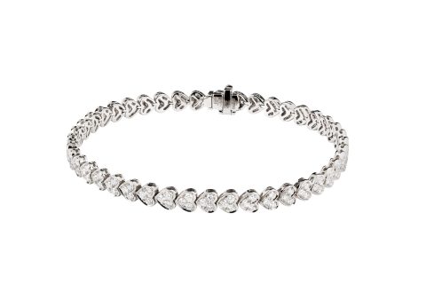Small Diamond Heart Bracelet from RF Jewels Heart Beat Collection